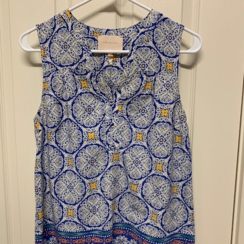 Skies are Blue Anya Split Neck Blouse